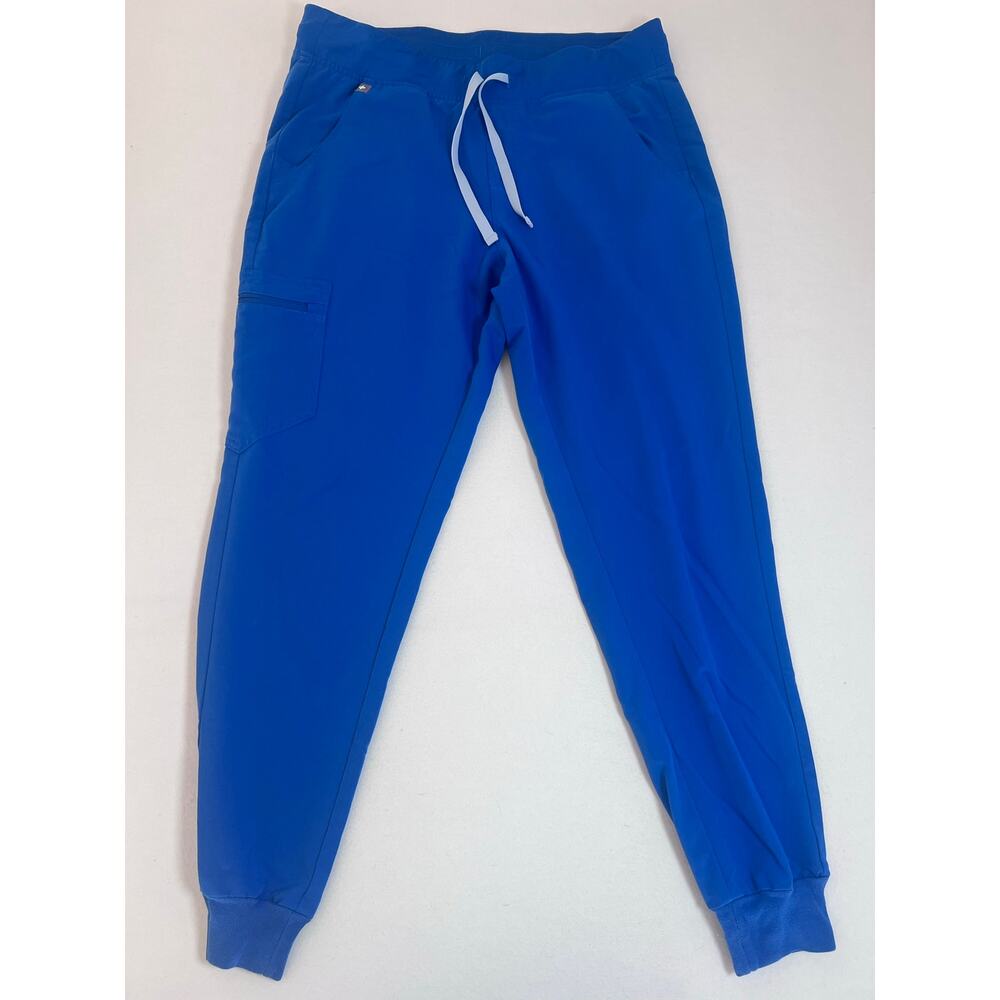 FIGS Womens Scrub Set Royal Blue V Neck Casma Top Zamora Jogger Pants Medical - Picture 6 of 12
